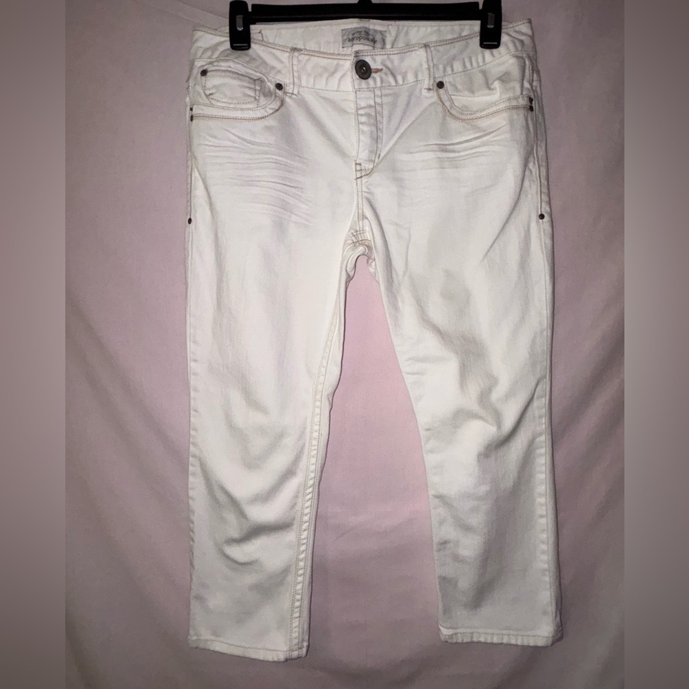 Aeropostale Women's Cream Skinny Jeans